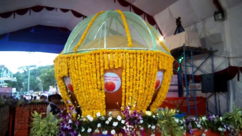 11111 kg (1 piece Ladoo) Prasad offered at Shakti Peeth Ambaji Temple