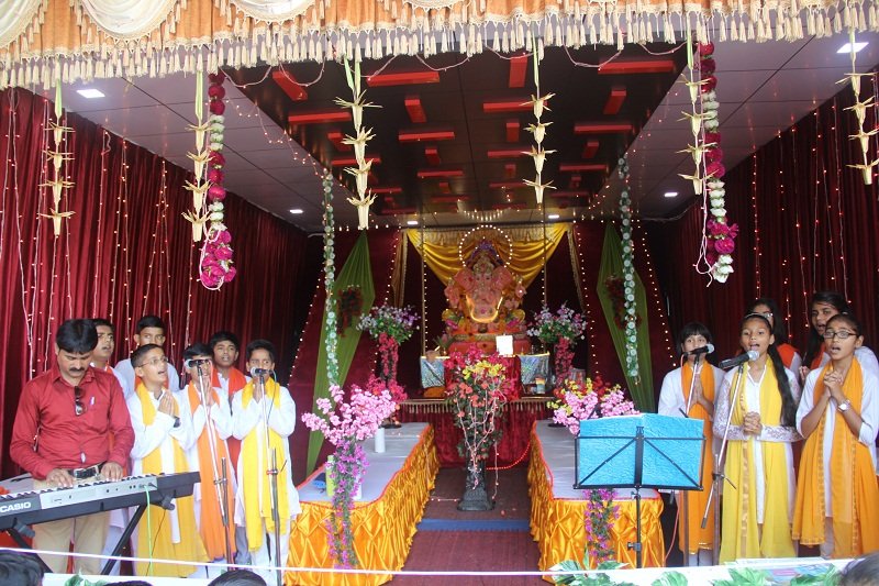 सेंट जाॅन्स स्कूल में मनाये गए गणपति महोत्सव व राष्ट्रीय खेल दिवस मनाया