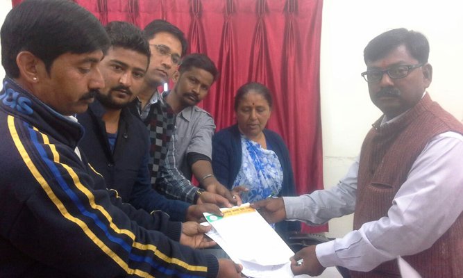 सी सी टी केमरे को चालू करवाने की मांग की,  भाजपा युवा मोर्चा