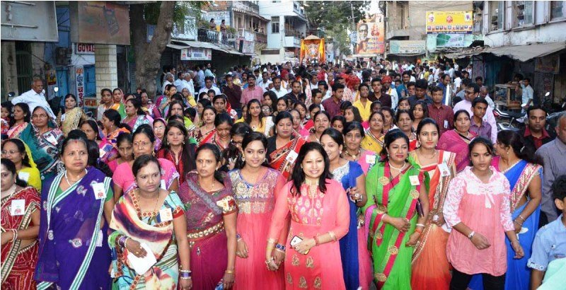 अग्रसेन जयंति के अवसर पर भव्य जुलुस निकाला