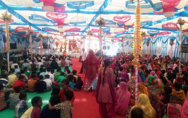 श्री मद भागवत कथा के अंतिम दिन निकली कलश यात्रा में उमड़ा जन सैलाब