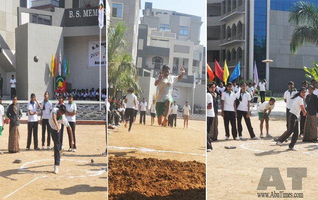 बी.एस. मेमोरियल स्कूल के खेल मैदान में छात्र -छात्राओं ने भरपूर दिखाया दमखम