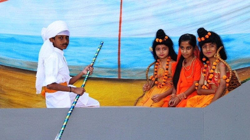 The tiny tots of St. John's enlightening Diwali in School before vacations