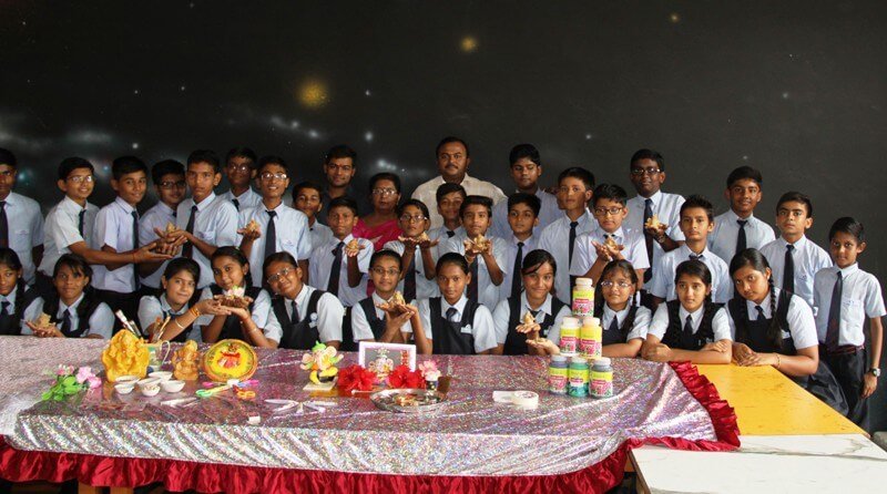Eco – Friendly Ganesha Workshop at St. John's School, ABR