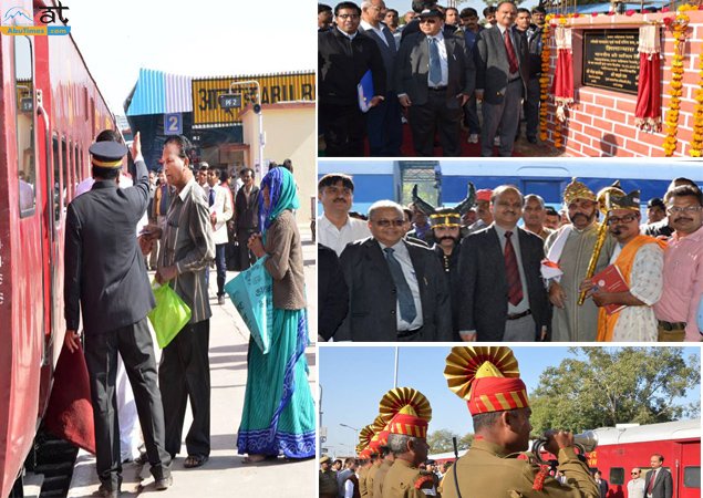 जनरल मेनेजर अनिल सिंघल का आबूरोड दौरा, कार्यकर्ताओ का दिखावा