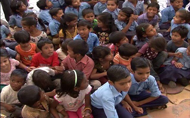 Students and resident of Manch Gaon Colony, Mount abu, did 'Dharna Pradashan'