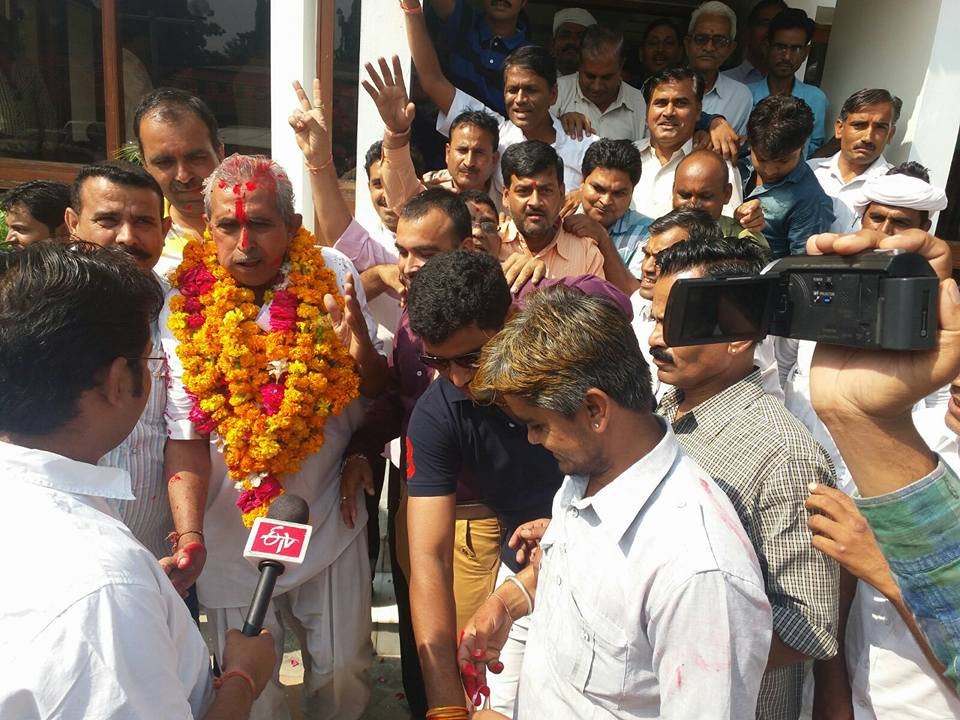 Once again Lumbaram Chaudhary made it to be District's BJP President
