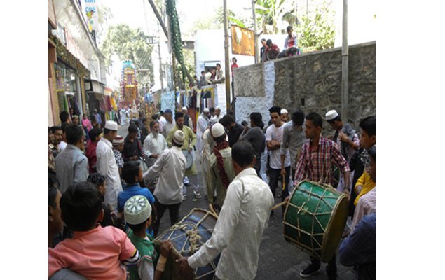 मातमी पर्व मौहर्रम पर निकाला गया ताजियों का जुलुस,केक का ताजिया रहा आकर्षण का केन्द्र