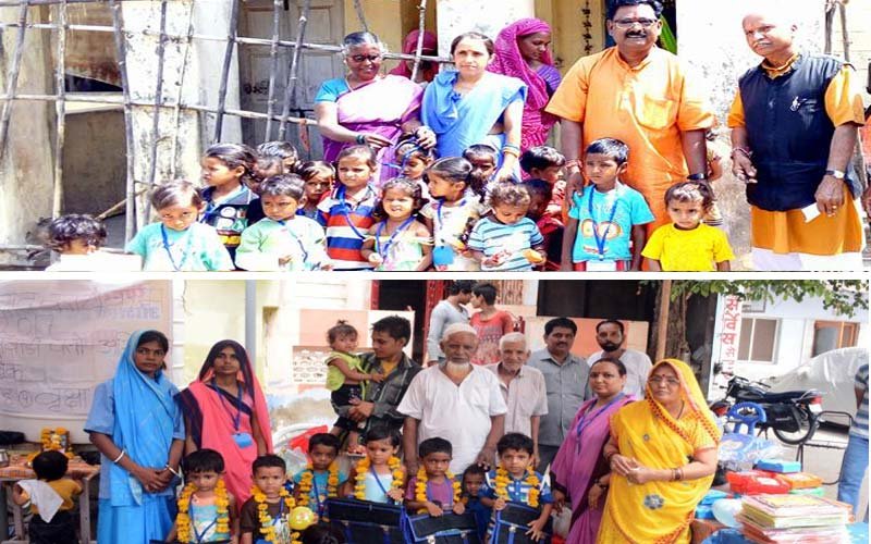 माउंट आबू व आबूरोड में मनाया प्रवेशोत्सव, आंगवाडीयों पर नव प्रवेशित बच्चों की संख्या बढाने की कोशिश