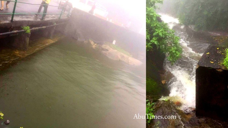 And Nakki Lake Overflows Today ... Click below for video
