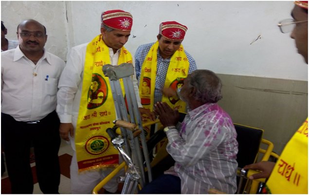 नारायण सेवा संस्थान द्वारा आबूरोड़ में आयोजित निःशुल्क योग्यजन सहायता हेतु शिविर में 270 विकलांग लाभान्वित