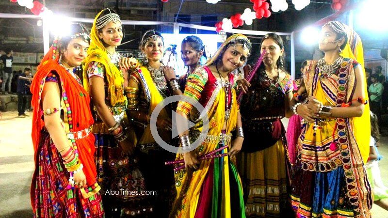 Full night Garba fun on Full moon day at Ajad Maidan, Abu Road