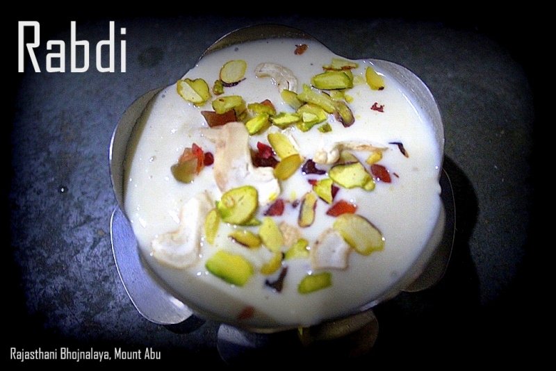 Enjoy the delicious mouthwatering "Rabdi" @ Rajasthani Bhojnalaya, Mount Abu