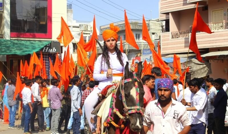 राम नवमी के उपलक्ष में शौर्य जागृति सेना ने आबूरोड़ में बुलंद किया राम नाम का जयकारा