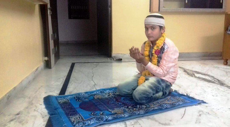 अल्लाह की रजा के लिये भीषण गर्मी मे  नन्है अफजल ने रखा रोजे