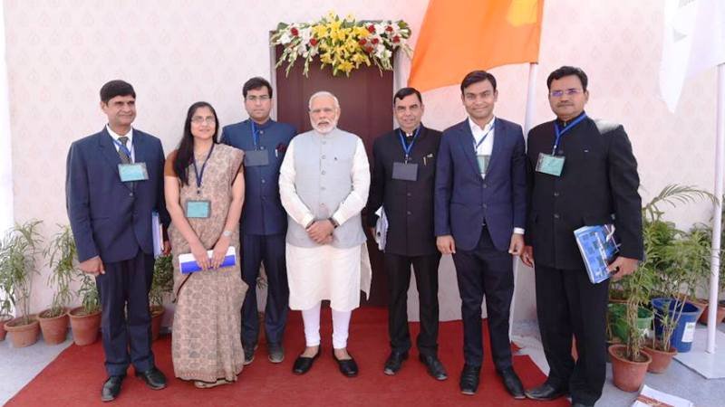 Mr. Nayak collector Sirohi presented "Vision 2022 for Sirohi" to PM Narendra Modi
