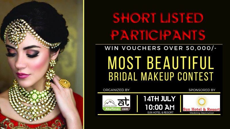 Short Listed Participants for Best Bridal Makeup Artist