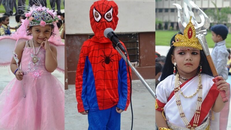 Kids from St. Anslem's expressed their desires wearing fancy dresses