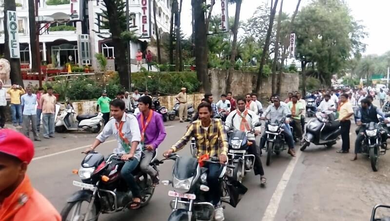 आपका जिला आपकी सरकार को लेकर युवा मोर्चा की जिले भर में वाहन रैली