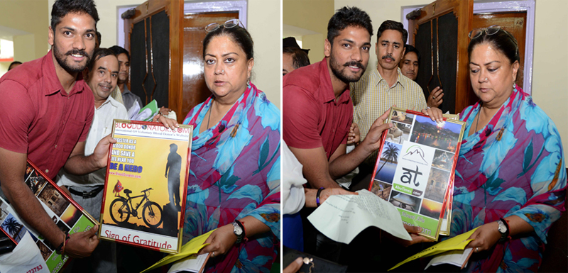 sanjay agarwal meeting with cm vasundhara raje