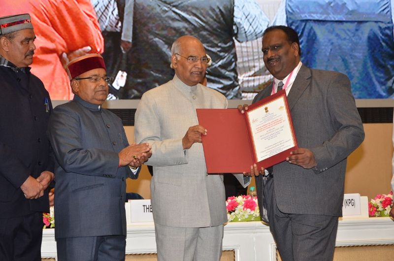 Dengla Sir Receiving National Award